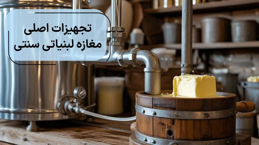 تجهیزات اصلی مغازه لبنیاتی سنتی