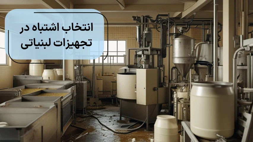 انتخاب اشتباه در تجهیزات لبنیاتی