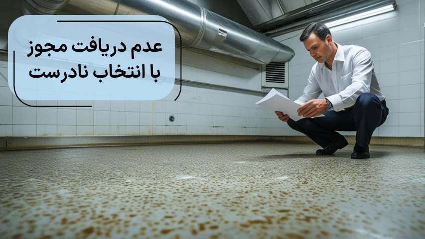 عدم دریافت مجوز با انتخاب نادرست کف‌پوش، دیوارپوش و تهویه