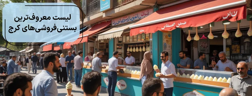 لیست معروف ترین بستنی فروشی های کرج