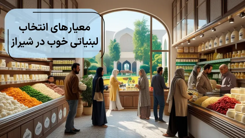 معیارهای انتخاب لبنیاتی خوب در شیراز