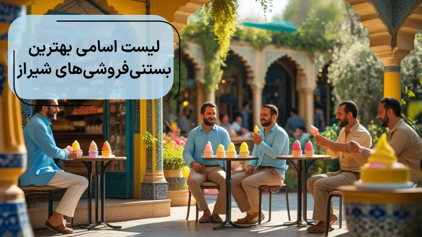 لیست اسامی بهترین بستنی فروشی های شیراز