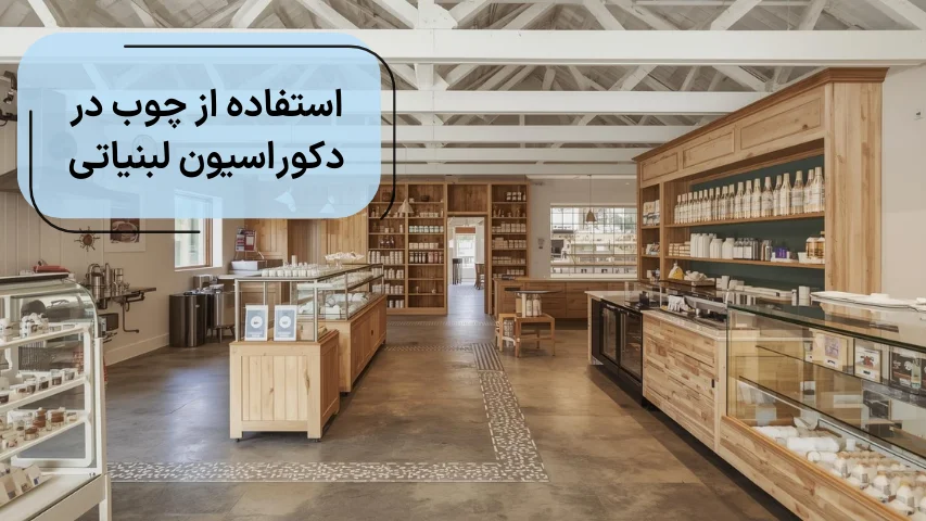 استفاده از چوب در دکوراسیون لبنیاتی