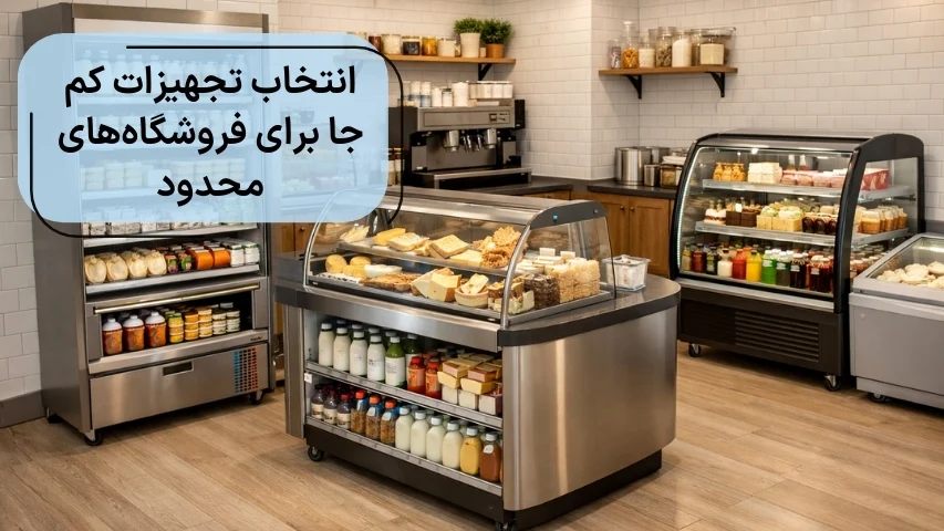 انتخاب تجهیزات کم جا برای فروشگاه‌های لبنیاتی محدود
