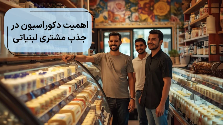 اهمیت دکوراسیون در جذب مشتری لبنیاتی
