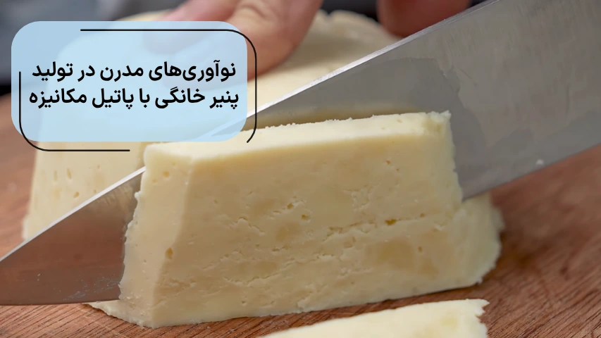 نوآوری مدرن در تولید پنیر خانگی با پاتیل مکانیزه